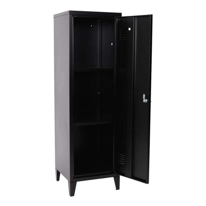 Storage Locker Standing Foot Storage Wardrobe Metal One Door Steel Gdlt