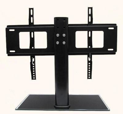 Tabletop Desktop Plasma Glass TV Stand for 37&quot;-55&quot; Inch TV