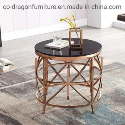 2022 New Design Home Furniture Steel Side Table with Top