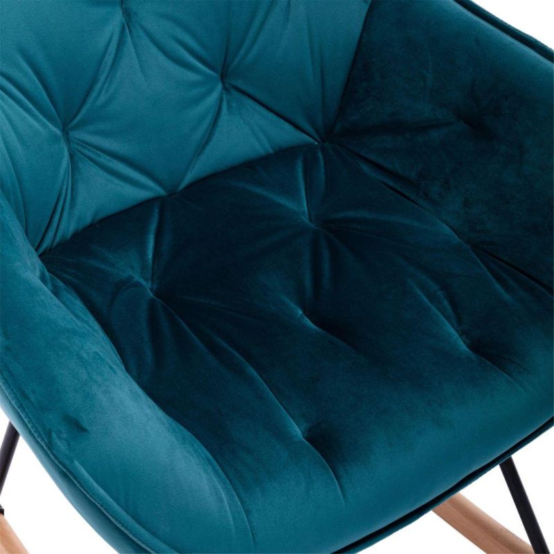 Comfortable Fashion Velvet Rocking Chair Accent Chair