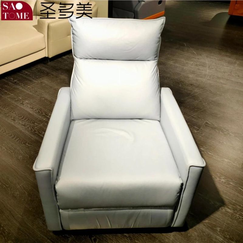 Antifouling Tech Cloth Double Armrest Unit Retractable Functional Sofa