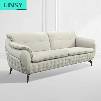 Linsy Modern Couches Luxury Button Fabric Sectional Sofas Jym2177