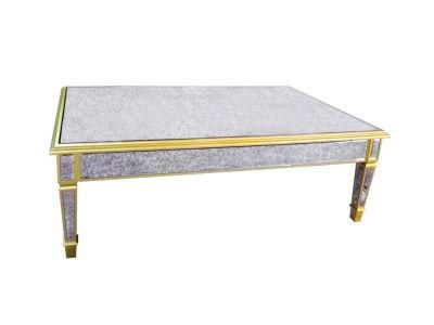 Chinese Best Modern Rectangle Antique Glass Antique Paint Square Coffee Table