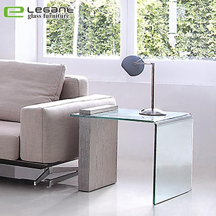 Modern Glossy Glass Shelf MDF Coffee Table for Sale