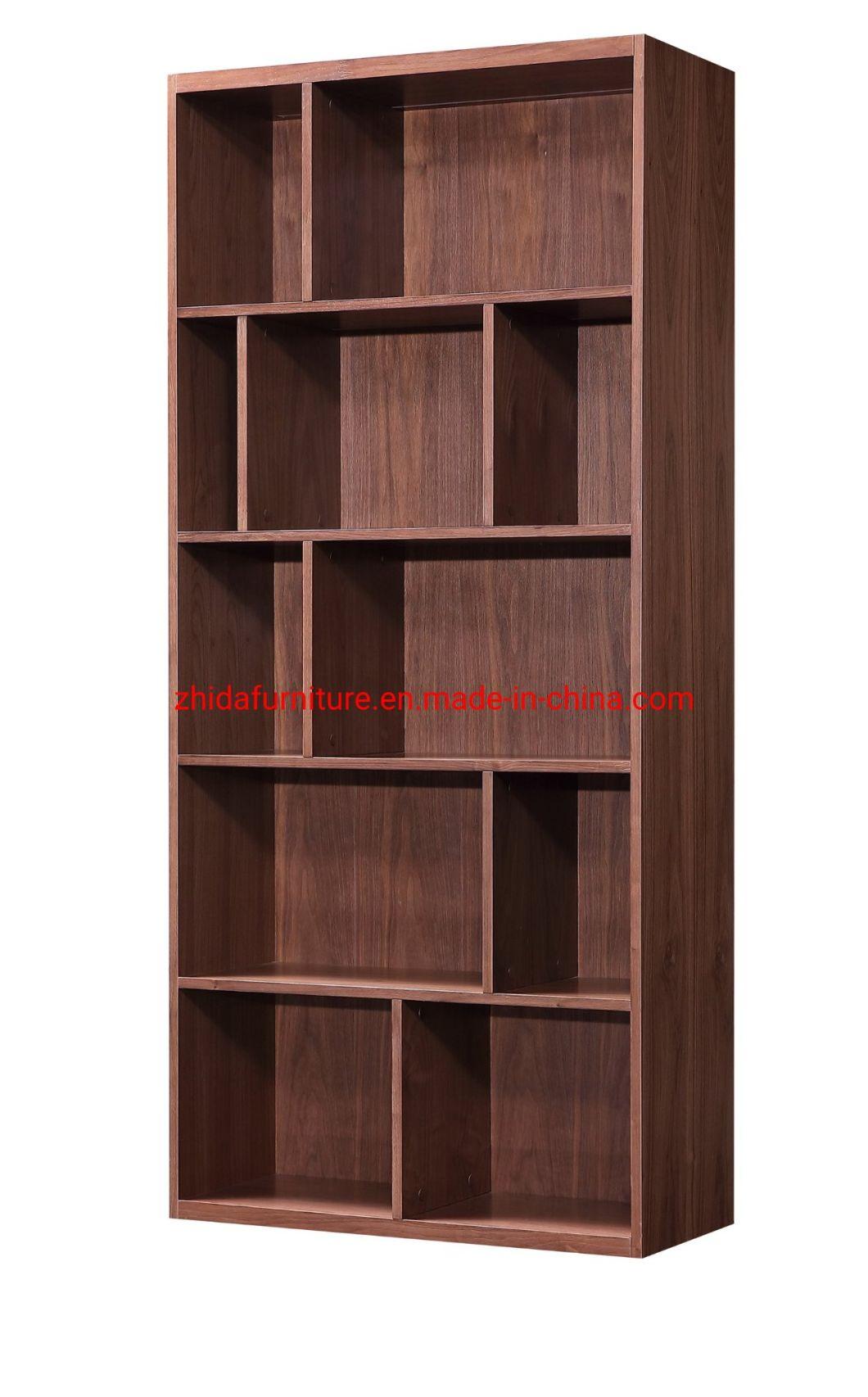 Walnut Color Wooden TV Cabinet Modern Design Stand for Living Room Home