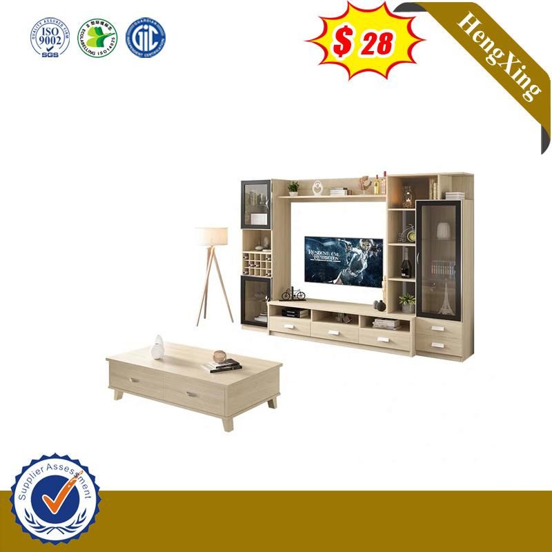 Factory Cheapest Price TV Stand Cabinet Wooden Side Coffee Table