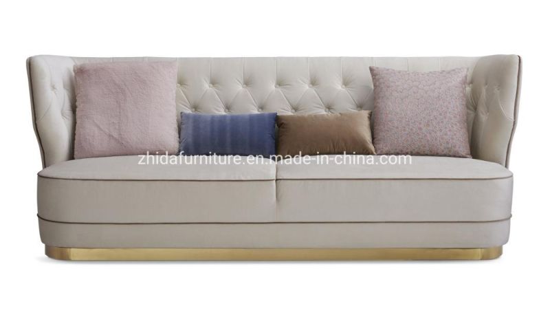 Luxury Classic High Back Fabric Sofa for Living Room Furniture