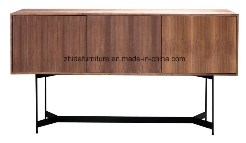 Modern Furniture Black Metal Leg TV Unit