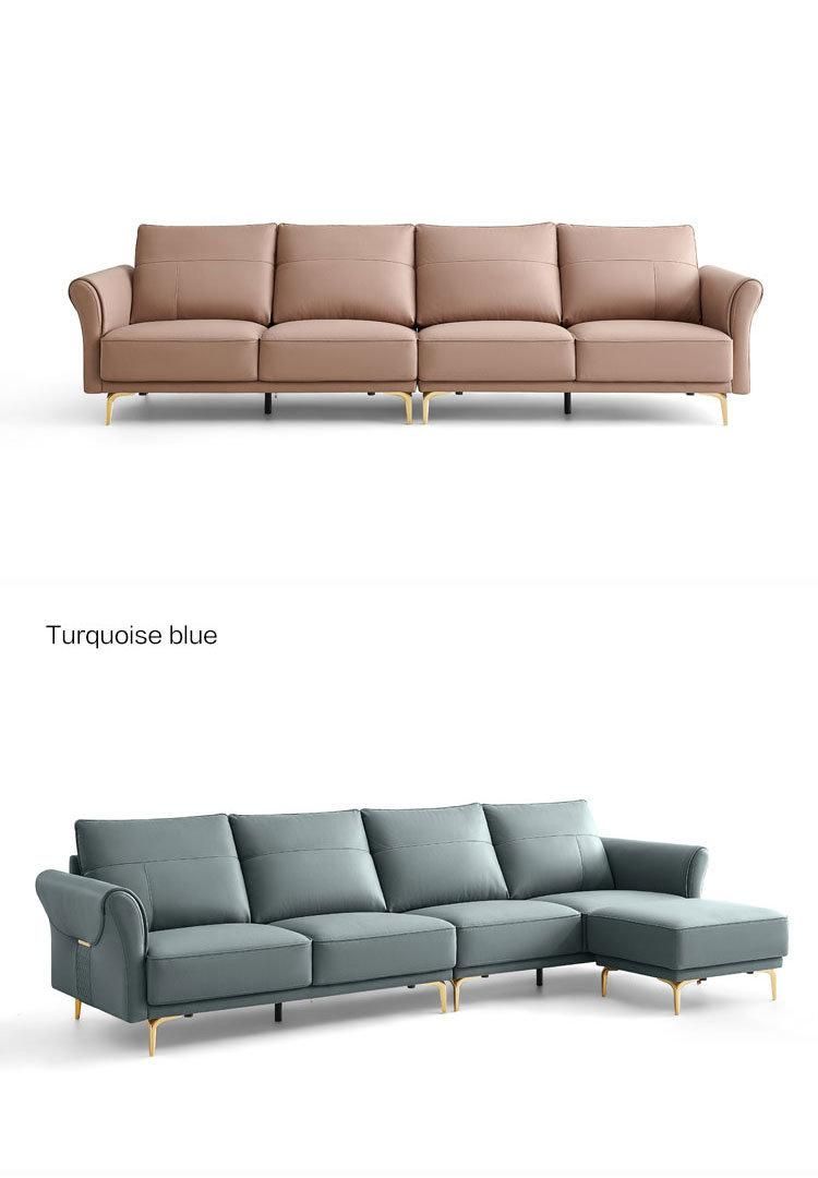 Low Back ISO 8191 Modern Style Leather Sofa Set BS012