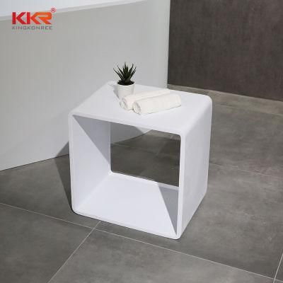 Bathroom Stool Acrylic Solid Surface Vanity Shower Stool