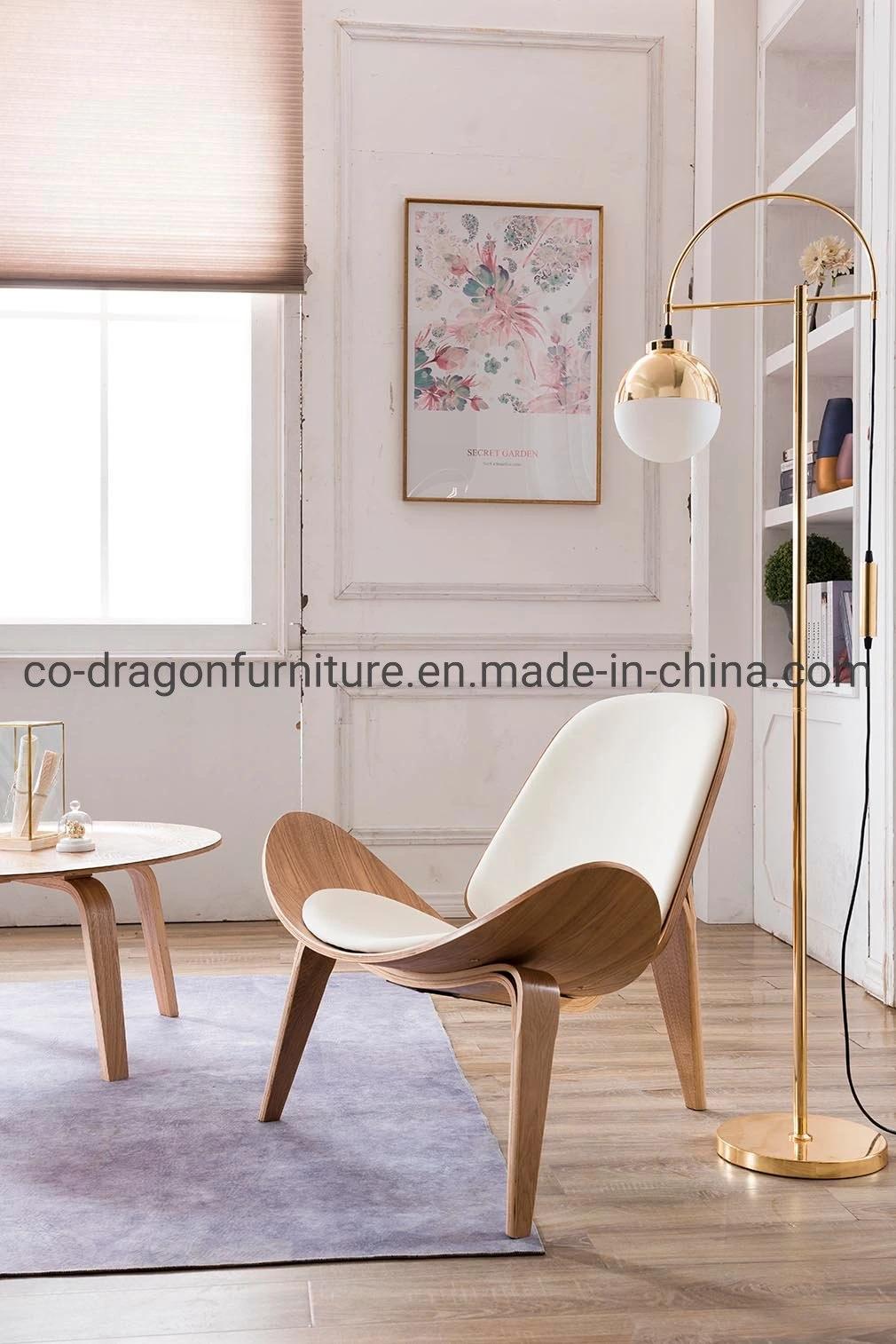 China Wholesale Livingroom Furniture Bent Wood Leisure Chair with Leather