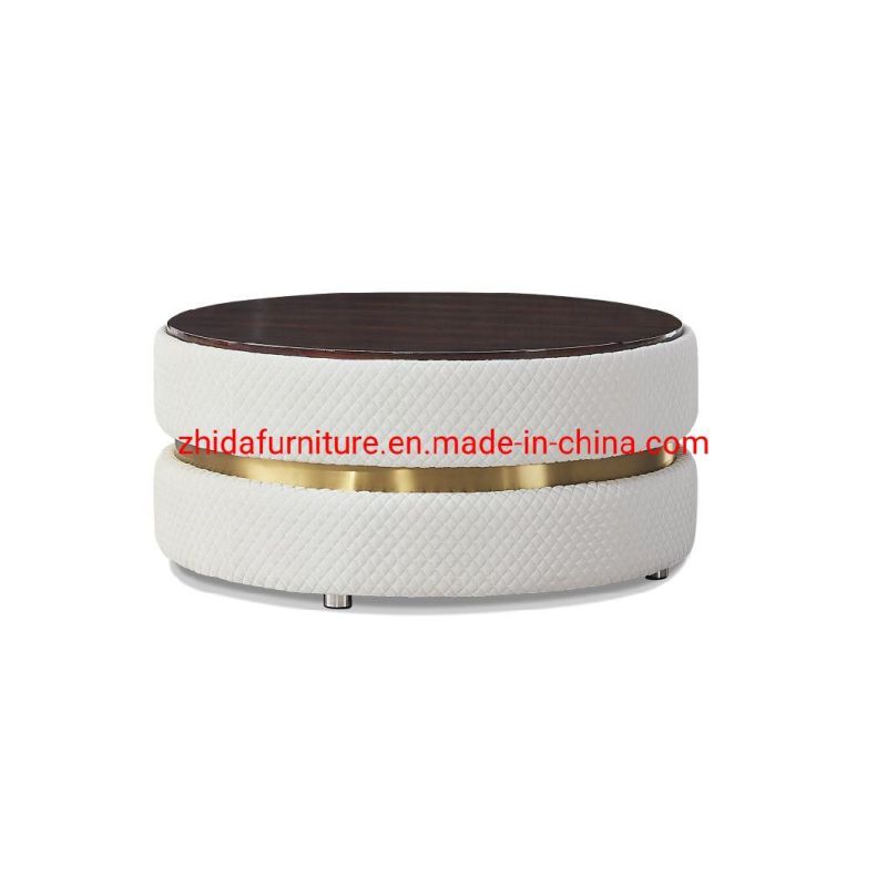 Living Room Sofa Round Hotel Home Furniture Modern Ottoman Stool