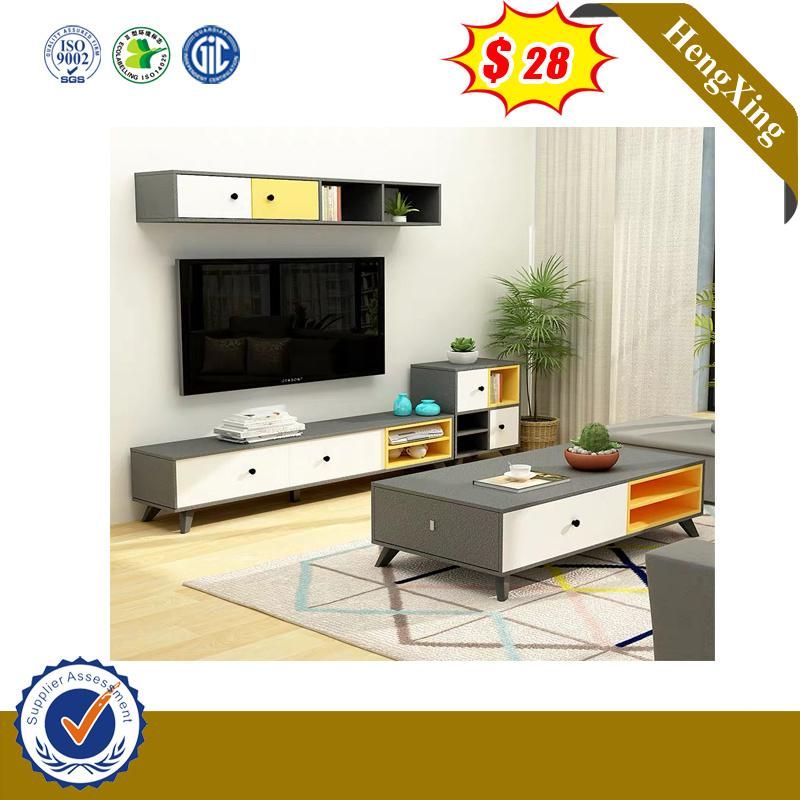 Factory Cheapest Price TV Stand Cabinet Wooden Side Coffee Table