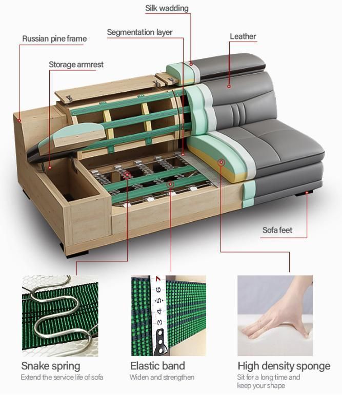 China Manufacturer High Quality Modern Living Room Folding Bed Cum Sofa for Sale