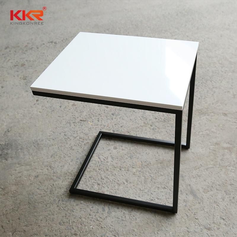 Modern Artificial Stone Corian Bedroom Side Table for Hotel