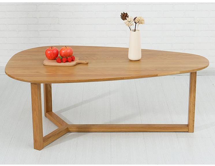 Simple Living Room Solid Wood Mango Coffee Table