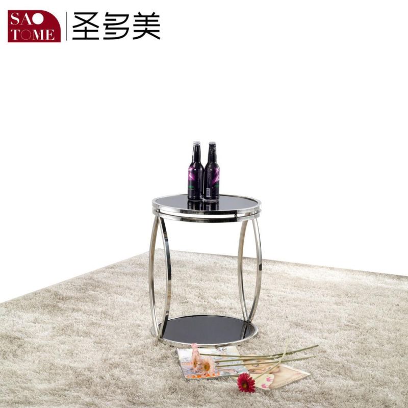 Minimalist Round End Table Coffee Table Living Room Furniture Sofa Side Table