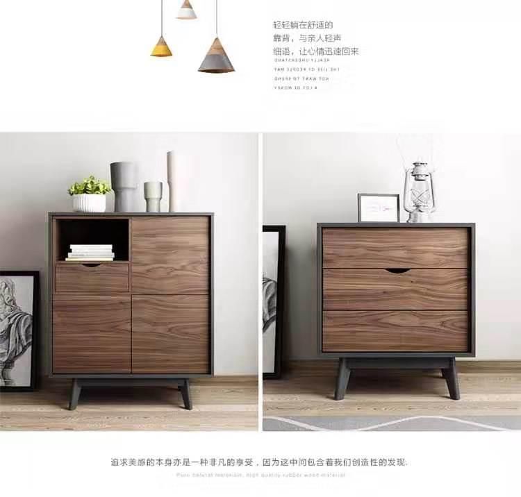 Modern Home Hotel Living Room Furniture Bedroom Bedside Wooden Night Stand