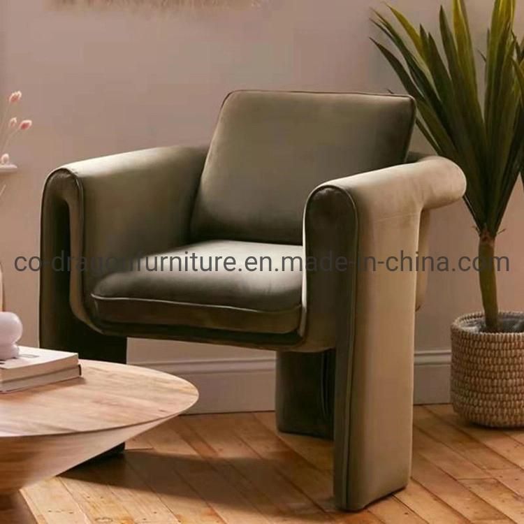 2021 New Design Wooden Frame Fabric Leisure Chair with Arm