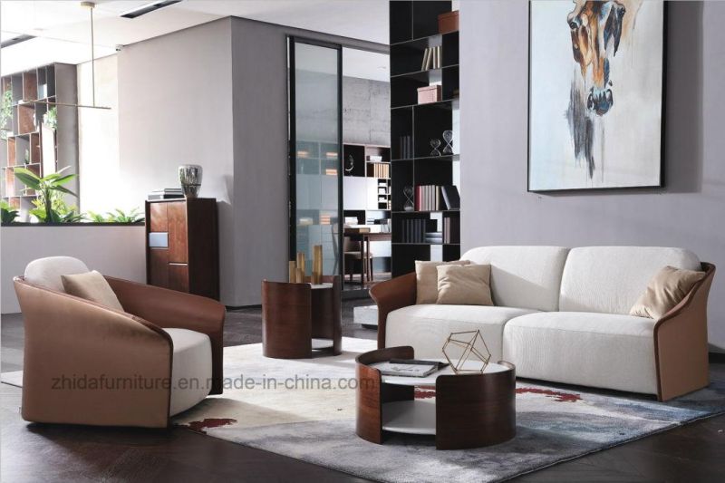 European Modern Classics Fabric Sofa Leather Sofa