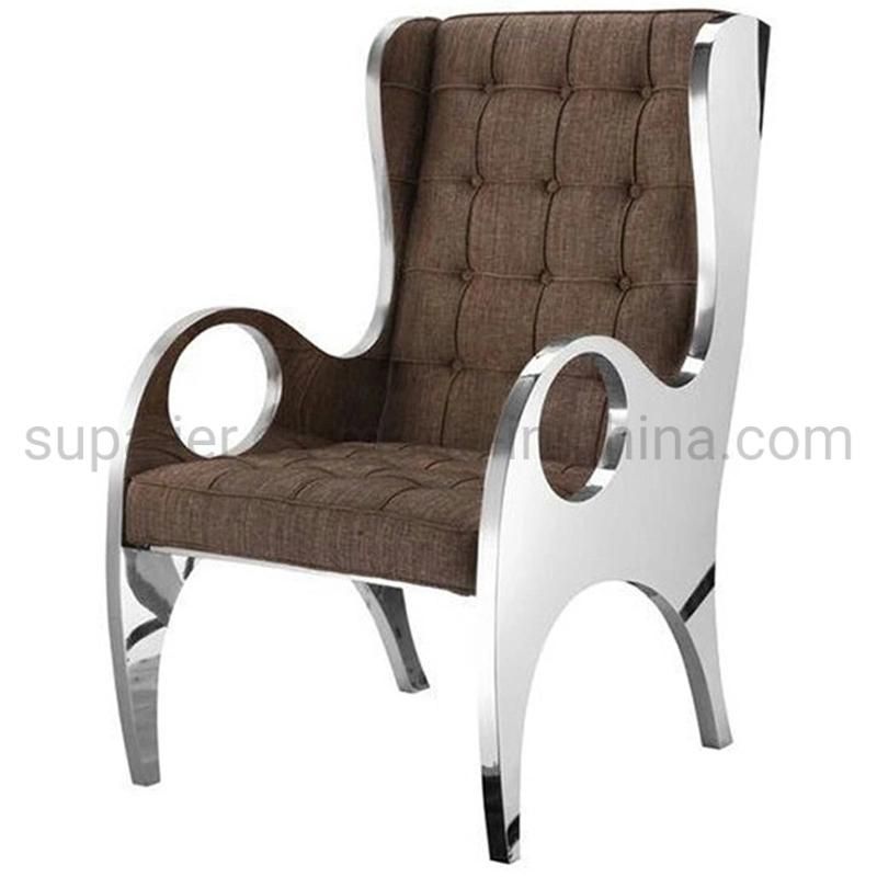 Modern Luxury Curve Armrest Fabric Hotel Furniture Sofa