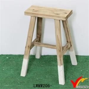 Vintage Handmade Decorative Solid Wood Stool