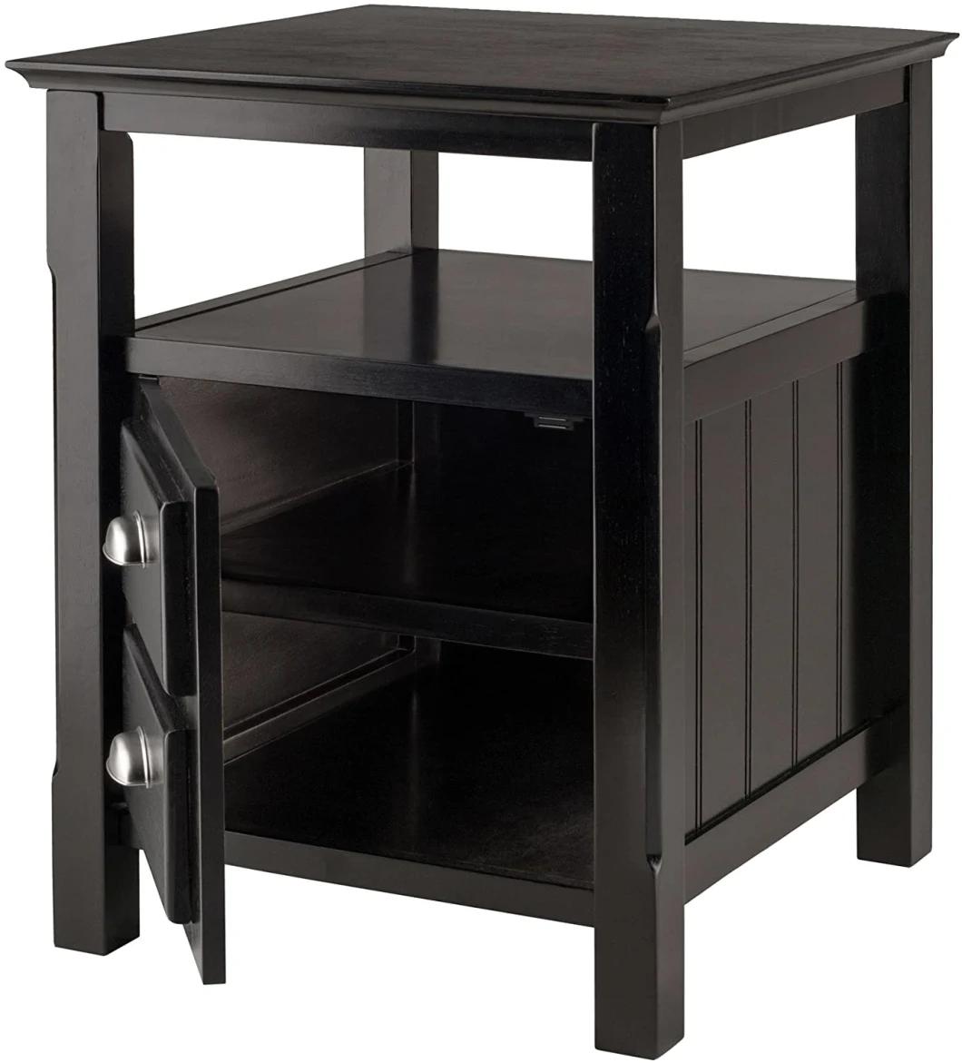 Bedside Table for Home Furniture Bedroom Organizer 2 Layers Nightstand with Drawer Quality Luxury Round Low Back Night Stand