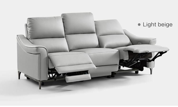 Linsy Stainless Steel Sponge Sectional China Manual Sofa Recliner Ls332sf6