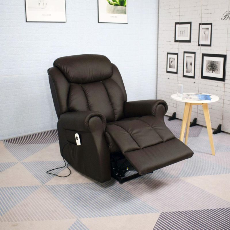 Jky Furniture Leather Power Electric Lift Chair with Heating and Rolling Massage Function