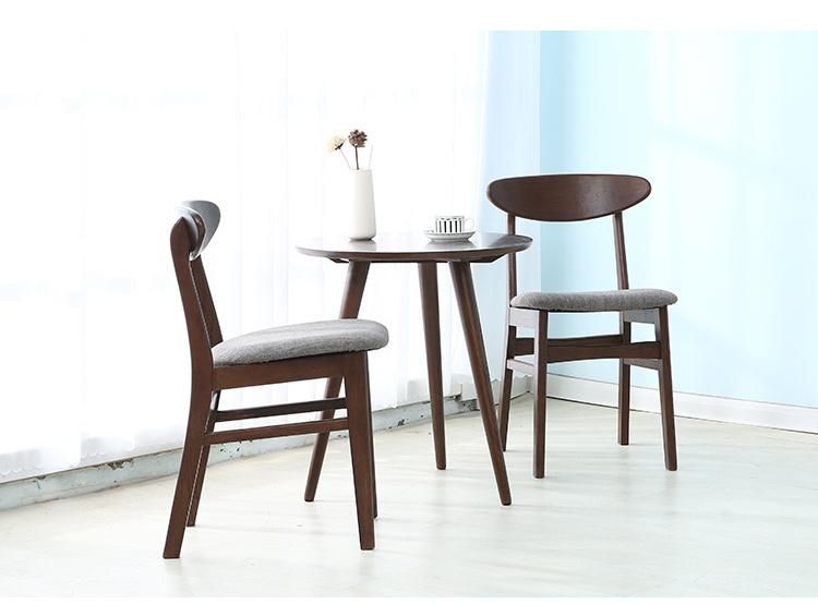 Simple Move Leisure Crutches Solid Wood Round Table