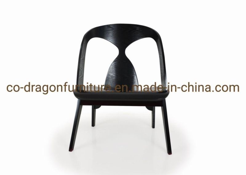 Modern Black Paint Wood Leisure Chair for Living Room Furniture