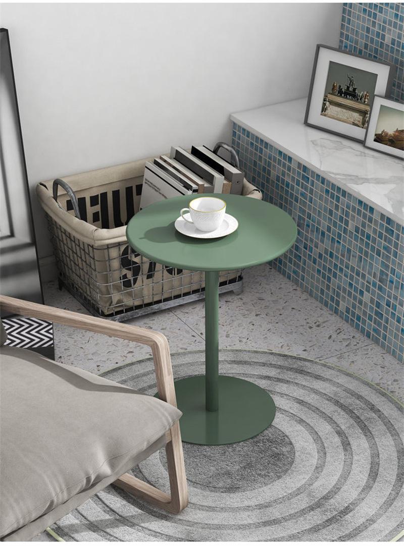 Hot Selling Round Coffee Table Waterproof Small Metal Sofa Table