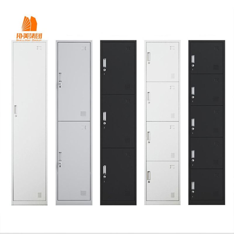 Factory Direct Sale, Knock-Down Construction, School or Public Lockers, Steel 9 Dower Storage Cabinet, Metal Wardrobe.