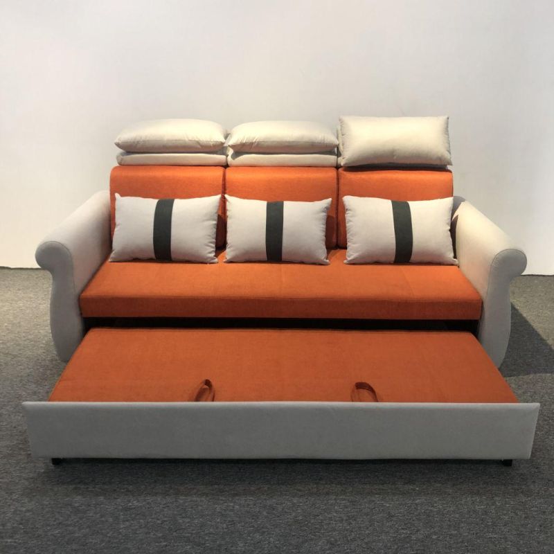 Small Apartment Living Room 1.5m Folding Sofa Bed Three-Seat Sofa