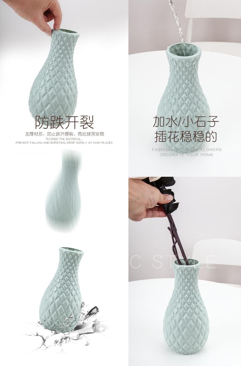 Inno-As012 Nordic Imitation Glaze Vase for Home Use