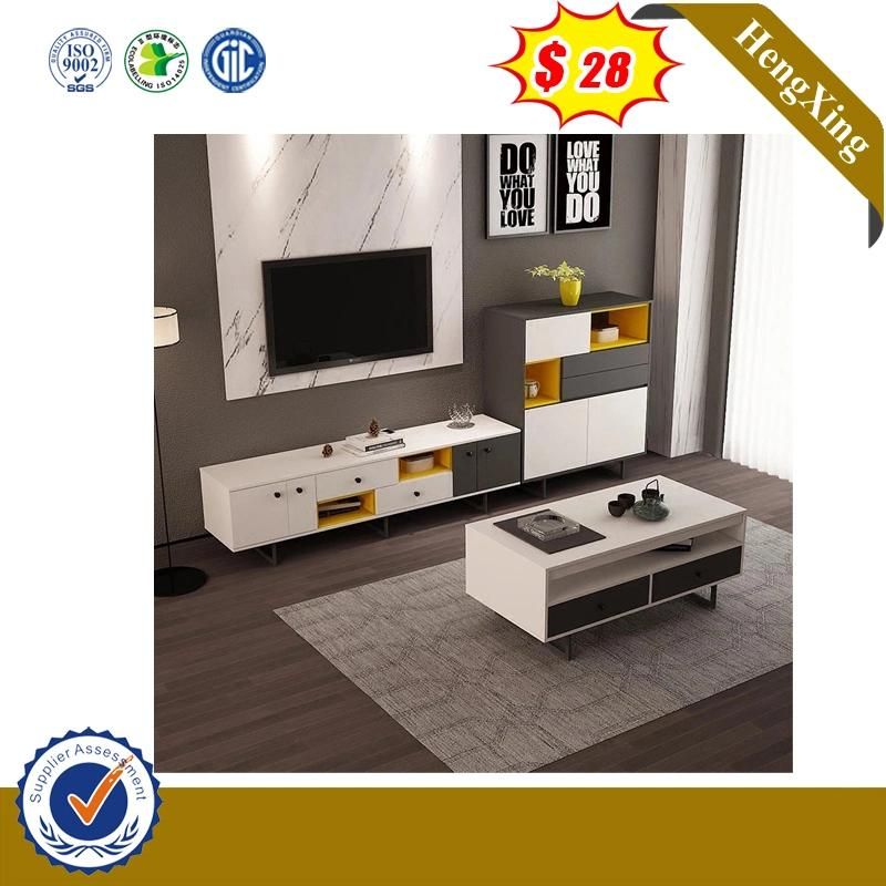 Modern LED Wooden Living Room Hotel Home Particle Board TV Cabinet