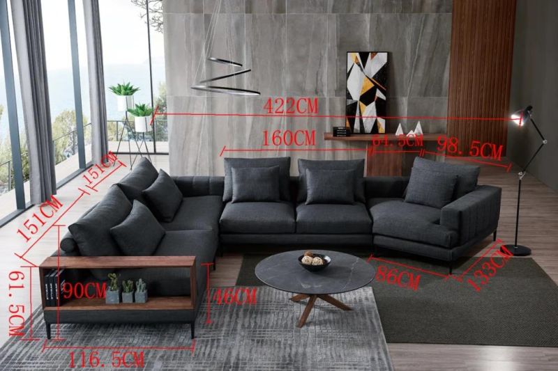 Customized Livingroom Furniture Fabric Sofa Sectional Sofa Set GS9007