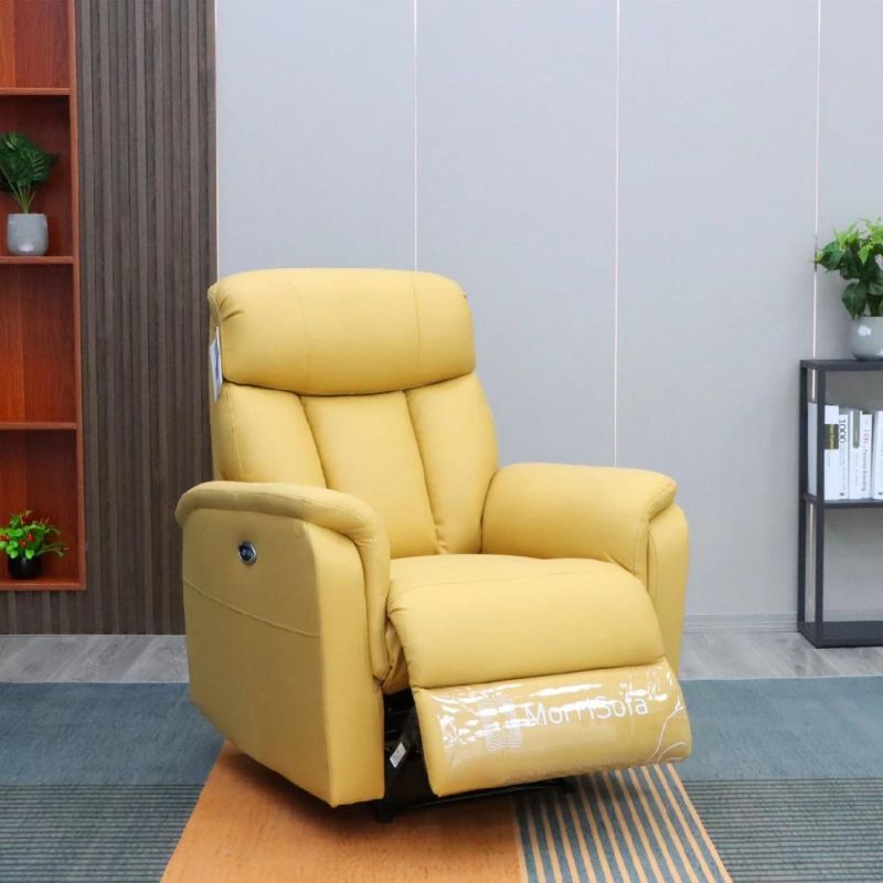 Jky Furniture Geeksofa Fabric Air Leather Living Room Single Power Electric Recliner Chair Reclining with Massage Function