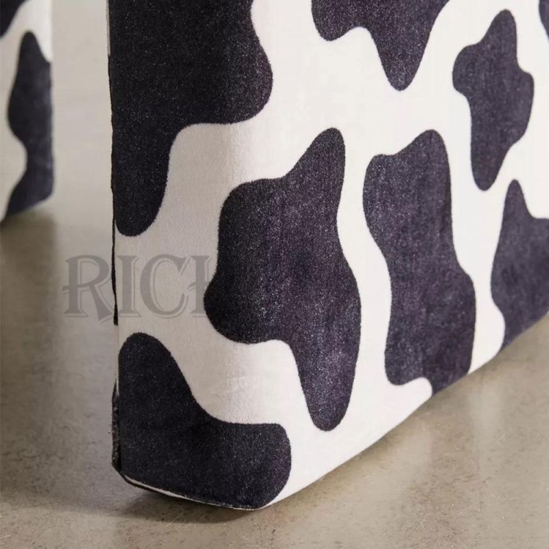 Cow Color Fabric Little Tiny Footstool Small Cute Children Ottoman