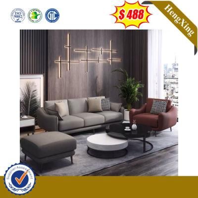 Classic Fabric Genuine Leather Sofa New Design Whole Set Sofa Set