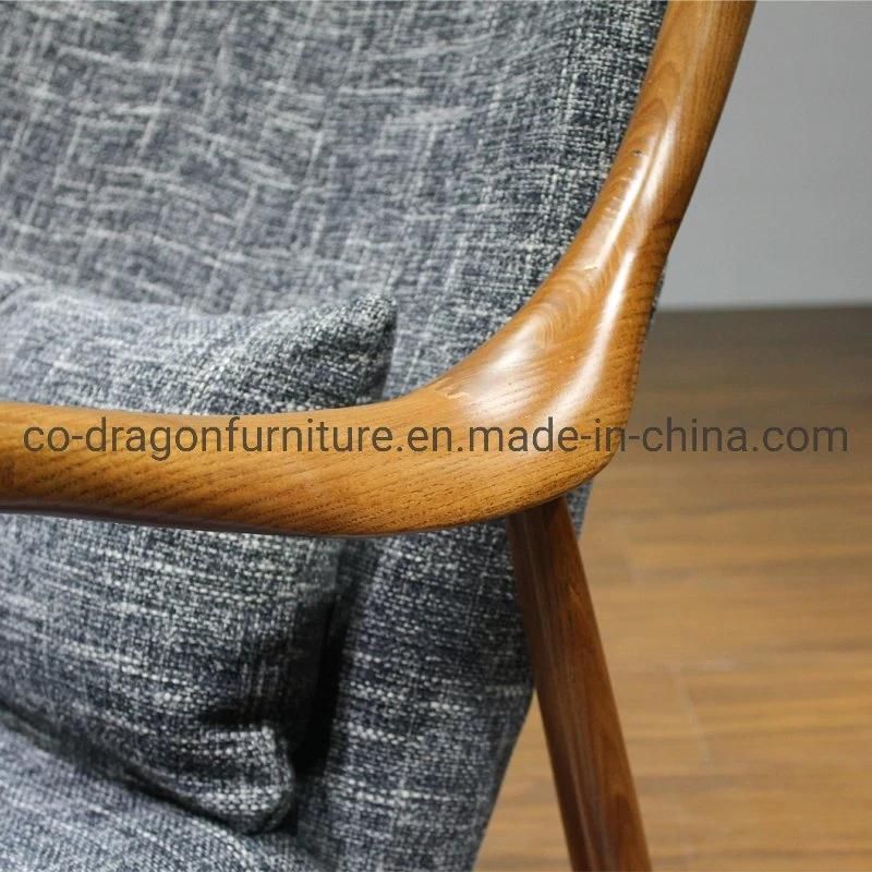 Fashion Solid Wood Fabric Leisure Chair for Modern Wooden Furniture