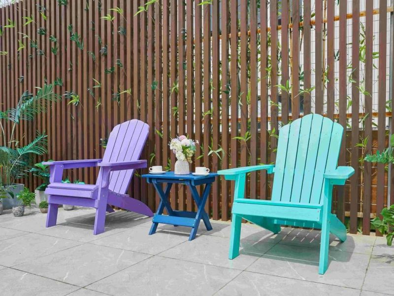 Wholesale Modern Armless Folding Chairs Garden Wood Outdoor Folding Chair WPC Garden Furniture