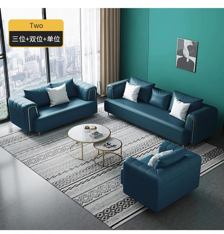 Low Armrest and Backrest U Type Office Sectional Modular Sofa Set