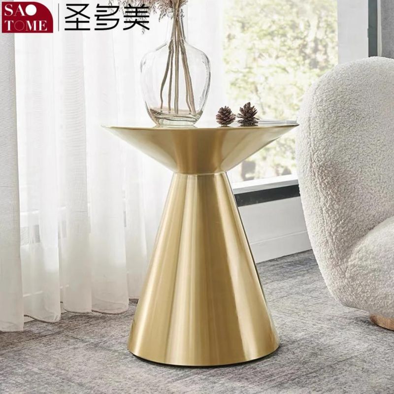 Modern Popular Living Room Furniture T-Shaped Round Tea Table