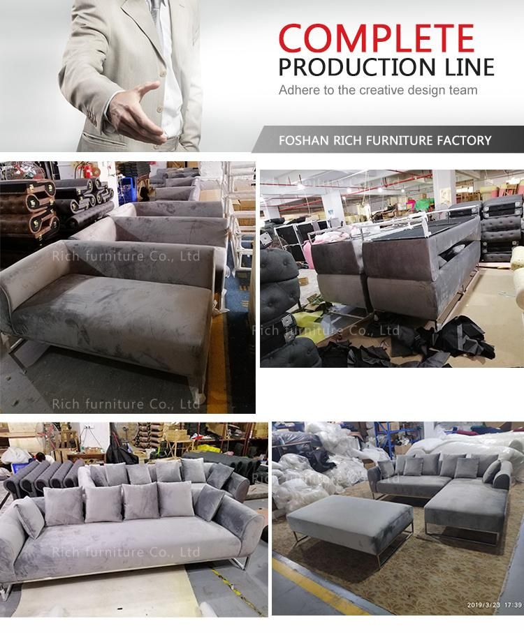 Modern Furniture Living Room DIY Fabric Loveseat Sofa Set