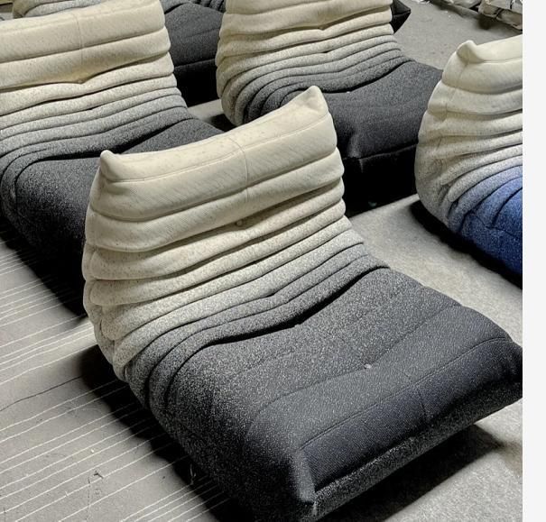 Hot Selling Injection Foam Fabric PU Leather Caterpillars Sofa Chair