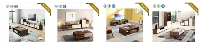 2021 New Design Living Room Home Furniture Sets TV Cabinet Metal Legs Melamine Laminated TV Stand (HX-8NR0711)