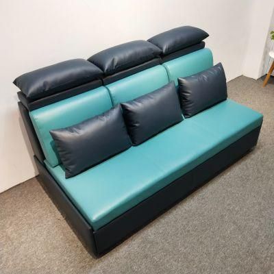 Small Living Room Armrestless Folding Sofa Bed Three-Seat Sofa Bed