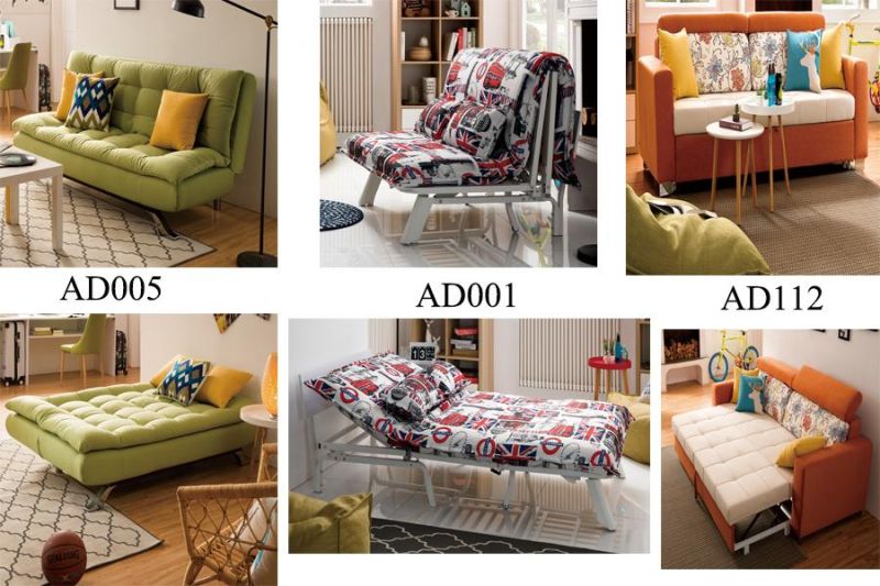 Modern Fabric Foldable Multi-Size Sofa Bed