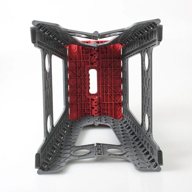 Portable 45cm High Plastic Folding Stool for Family Use